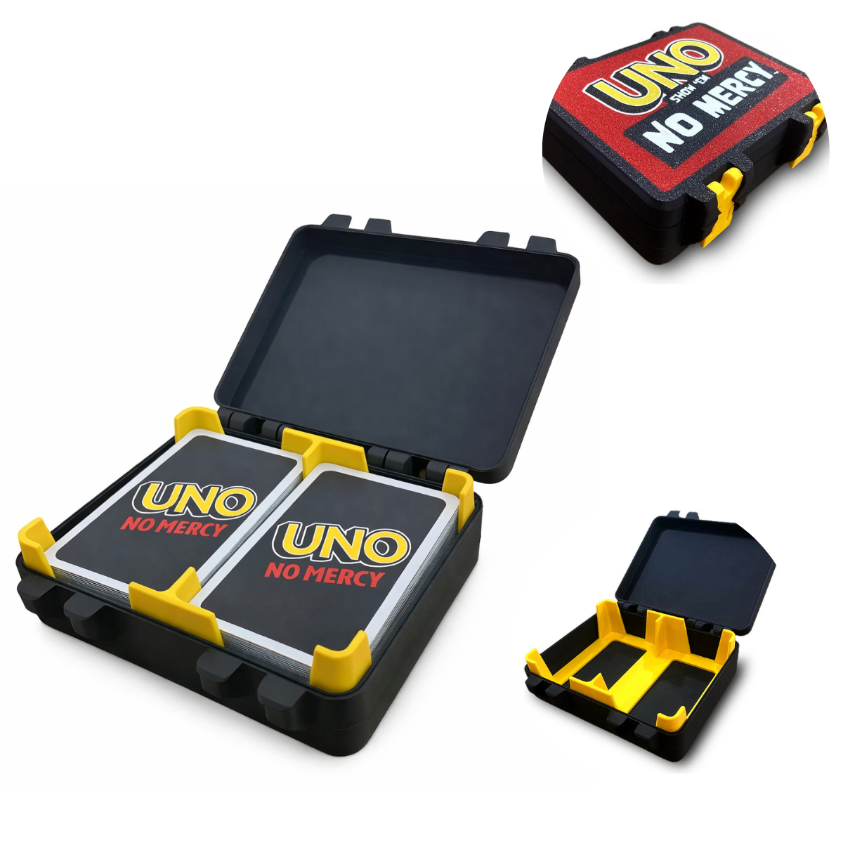 Deckbox UNO No Mercy produzida em impressão 3D